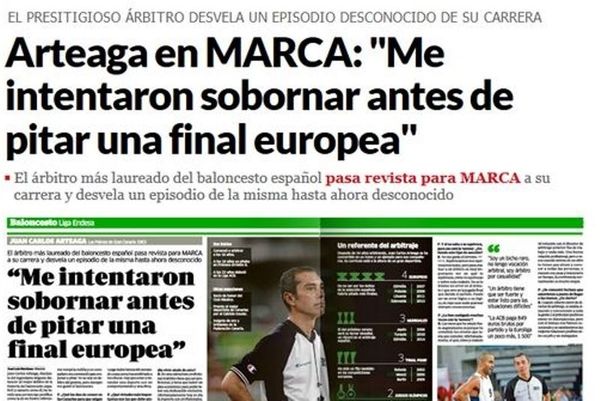 Αρτεάγκα: «Προσπάθησαν να με δωροδοκήσουν»