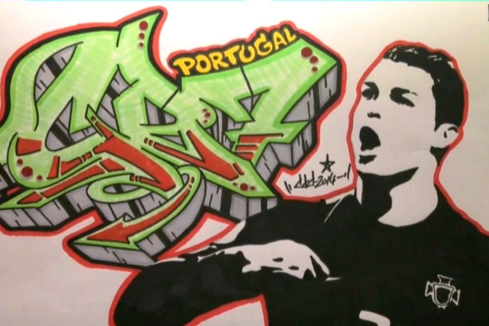 Πορτογαλία: Το graffiti του Ρονάλντο (video)