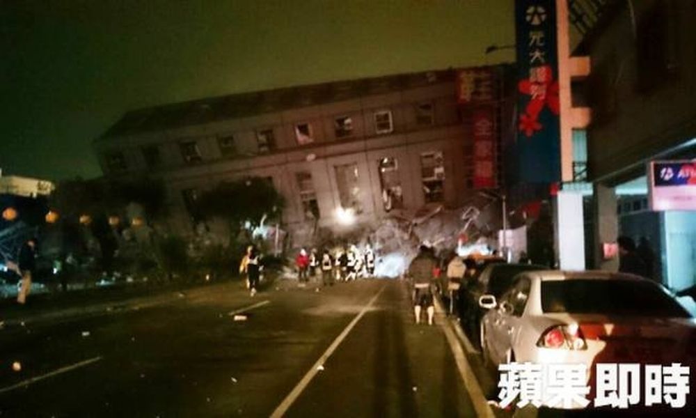  Ισχυρός σεισμός μεγέθους 6,4 βαθμών στην Ταϊβάν - Κατέρρευσε κτίριο (pics)