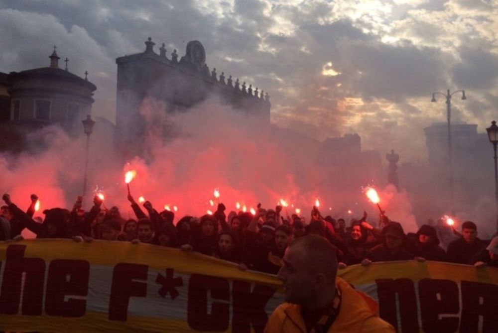 «Έκαψαν» τη Ρώμη οι φίλαθλοι της Γαλατά! (photos)