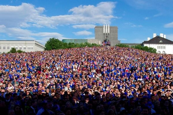 Euro 2016: Απίστευτη… κραυγή για τους «ήρωες» της Ισλανδίας (video)