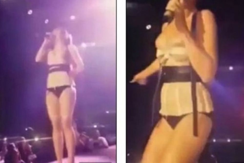 Η σέξι τραγουδίστρια ανέβηκε στη σκηνή και τότε το στήθος της... βγήκε στο Youtube! (video)