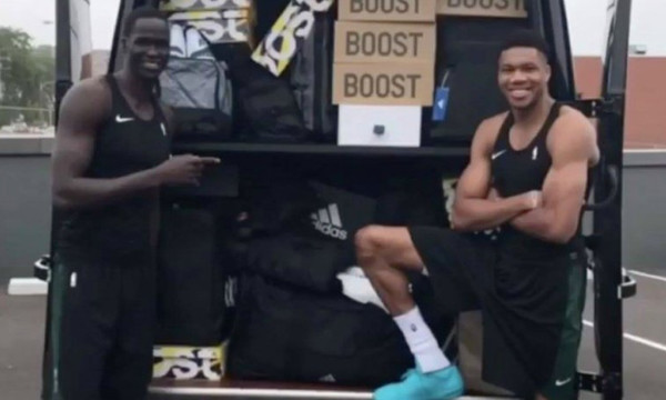 NBA: Έστειλαν φορτηγό με παπούτσια στον Αντετοκούνμπο για… εντυπωσιασμό! (video)