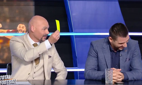 Τρομερά πράγματα: Ο Κάκος έβγαλε κίτρινη κάρτα στον Κατσουράνη on air! (video)
