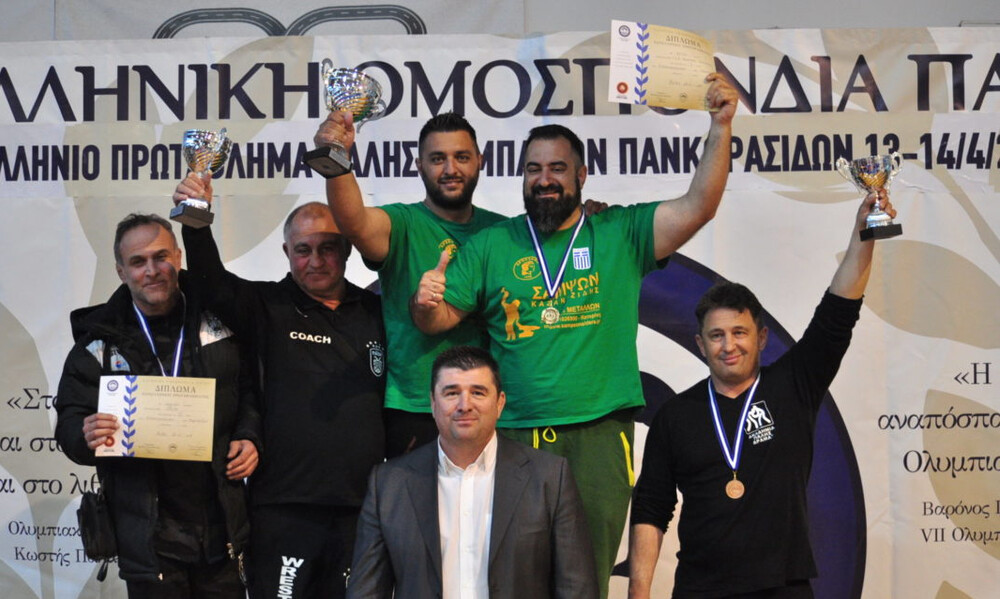 Πρωταθλητής Ελλάδας στους Παμπαίδες ο Αρχέλαος Κατερίνης στην ελληνορωμαϊκή πάλη