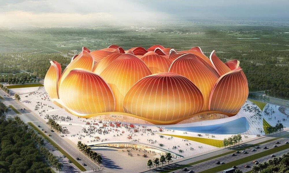 Γκουανγκζού Εβεργκράντε: Το πιο εντυπωσιακό γήπεδο κατασκευάζεται στην Κίνα (photos+video)