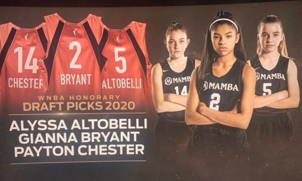 Τιμήθηκε η μνήμη της Τζίτζι Μπράιαντ στα draft του WNBΑ (video)