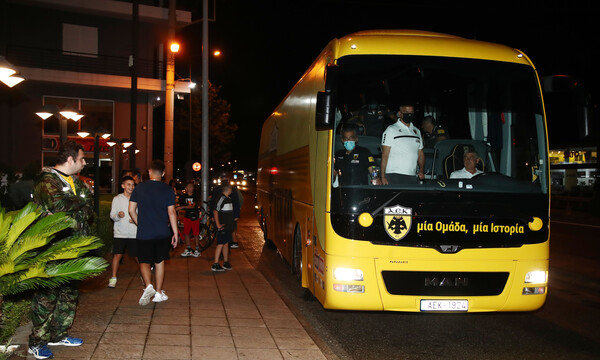 ΑΕΚ: Χωρίς προβλήματα και με… υποδοχή στο Αγρίνιο (photos)