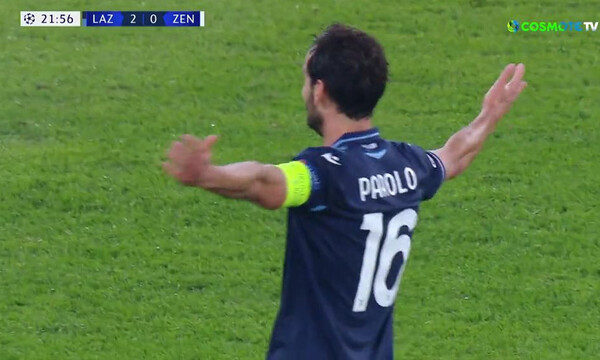Champions League: Ο Παρόλο με ωραίο σουτ το 2-0 για τη Λάτσιο κόντρα στη Ζενίτ (video)