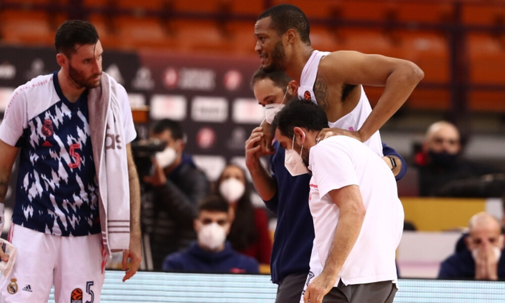 Ολυμπιακός-Ρεάλ Μαδρίτης: Ο σοκαριστικός τραυματισμός του Ράντολφ (photos+video)