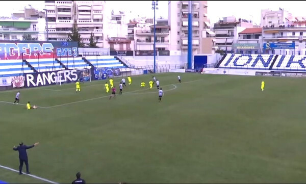 Ιωνικός-ΟΦ Ιεράπετρας: Γκάφα Αναγνωστόπουλου και ισοφάριση (video)
