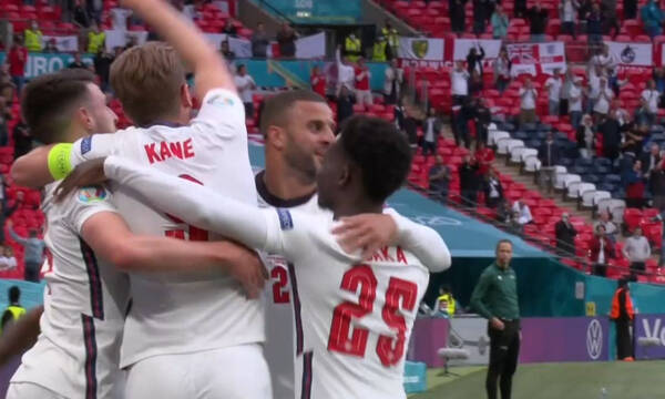 Euro 2020: Βρήκε γρήγορο γκολ με Στέρλινγκ η Αγγλία (video)
