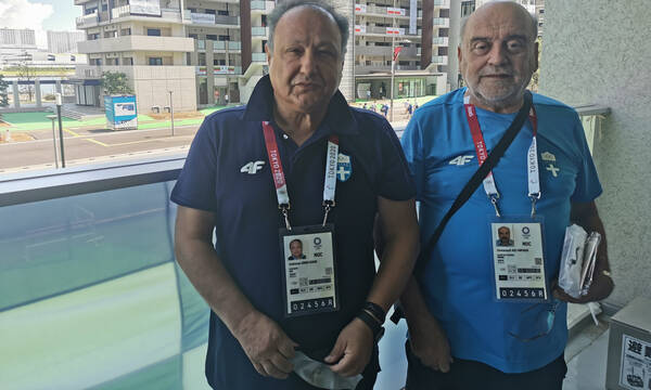 Ολυμπιακοί Αγώνες: Κολυμπάδης και Αγγελούδης επισκέφτηκαν το «γαλανόλευκο» αρχηγείο