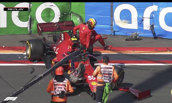 Ατύχημα στη Formula 1: Ο Σάινθ έχασε τον έλεγχο και έπεσε πάνω σε τοίχο (photos+video)