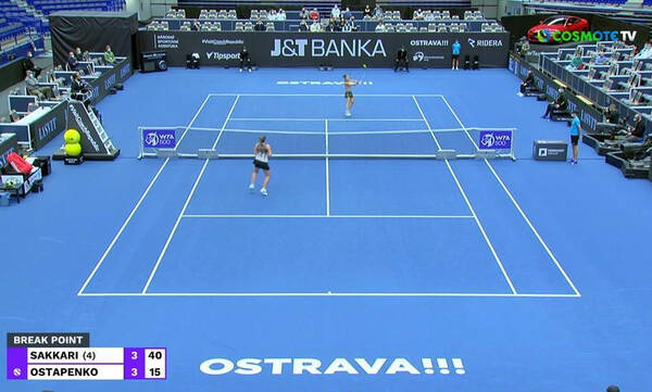 Μαρία Σάκκαρη: «Γαλλικά» από την Οσταπένκο και ένταση στο WTA Οστράβα (video)