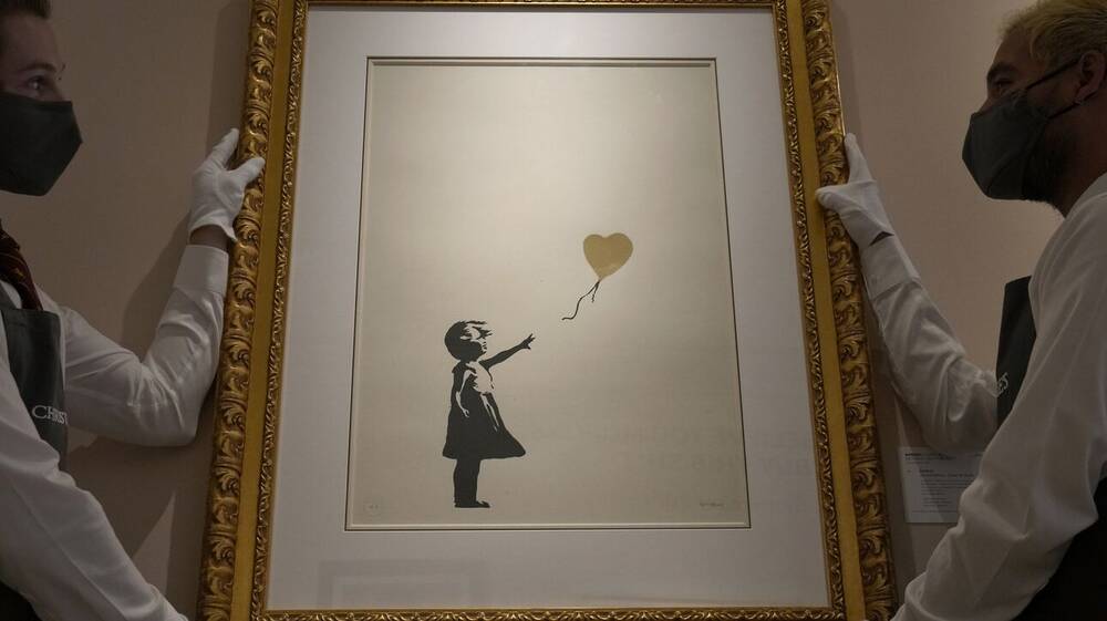 Τιμή ρεκόρ για έργο του Banksy: «Το Κορίτσι με το Μπαλόνι» πουλήθηκε για 21,8 εκατομμύρια ευρώ
