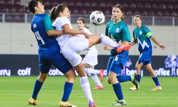 Εθνική γυναικών ποδοσφαίρου: Περίπατος κόντρα στην Σλοβενία