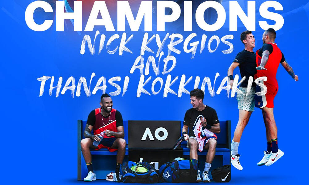 Australian Open: Θρίαμβος με ελληνικό χρώμα και… κουπάτους τους Κύργιο και Κοκκινάκη (videos+photos)
