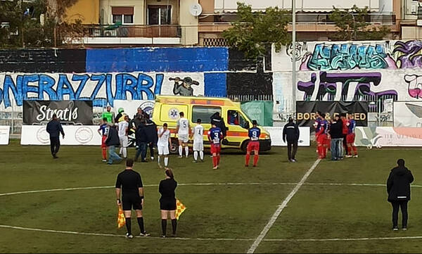 Γ' Εθνική: Οριστική διακοπή στην Ηλιούπολη - Στο νοσοκομείο ο παίκτης που κατέρρευσε