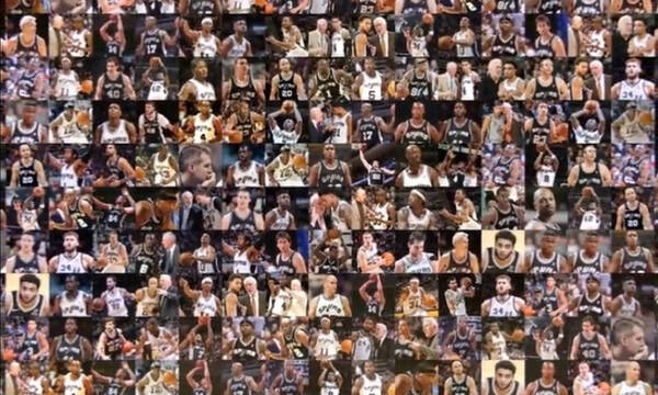 NBA: Το απίστευτο βίντεο των Σπερς με τους 199 παίκτες του κορυφαίου Πόποβιτς (video)