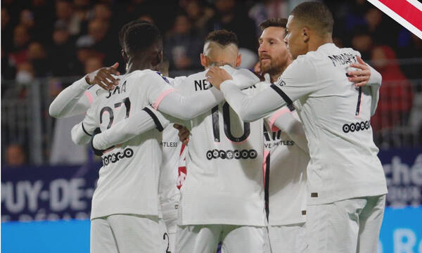 Ligue 1: Ρεσιτάλ κι εξάρα η Παρί Σεν Ζερμέν - Από τρία γκολ Νεϊμάρ, Εμπαπέ, τρεις ασίστ ο Μέσι 