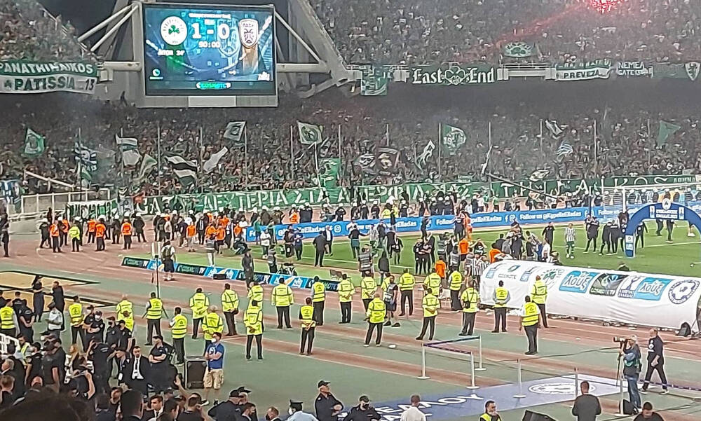 Τελικός Κυπέλλου Παναθηναϊκός-ΠΑΟΚ: «Πράσινο» ξέσπασμα με τη λήξη - Αποθέωση σε Γιοβάνοβιτς 