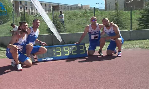 ΣΕΓΑΣ: 1η θέση στο Βαλκανικό πρωτάθλημα η ομάδα 4Χ100 μ. των Ανδρών