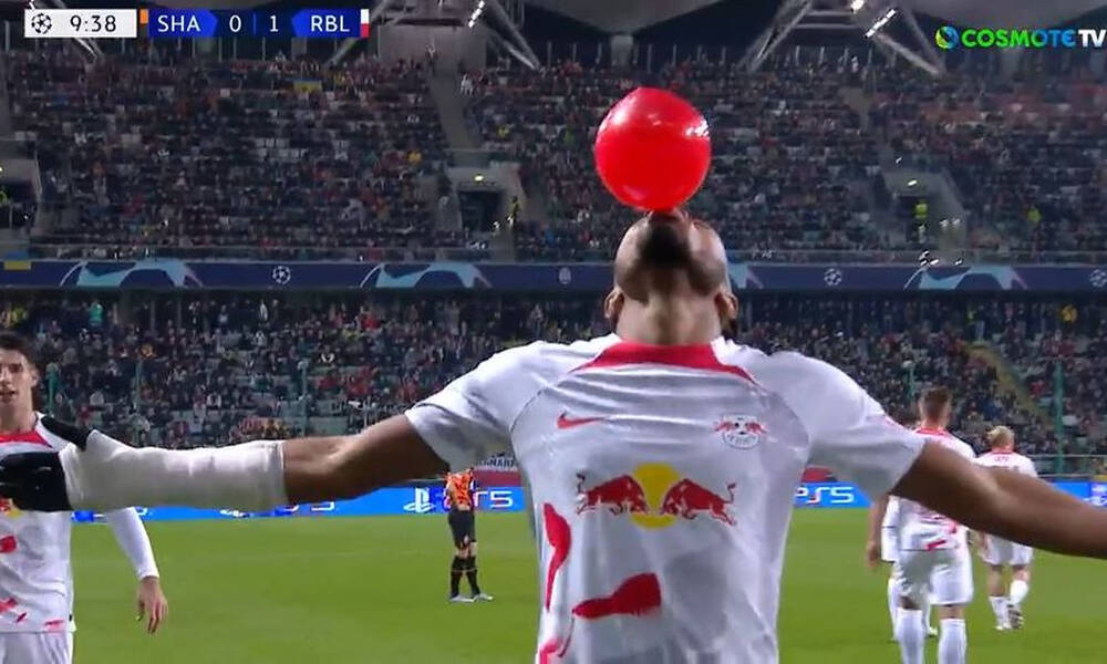 Champions League: Πανηγύρισε φουσκώνοντας μπαλόνι ο Ενκουνκού! (video)